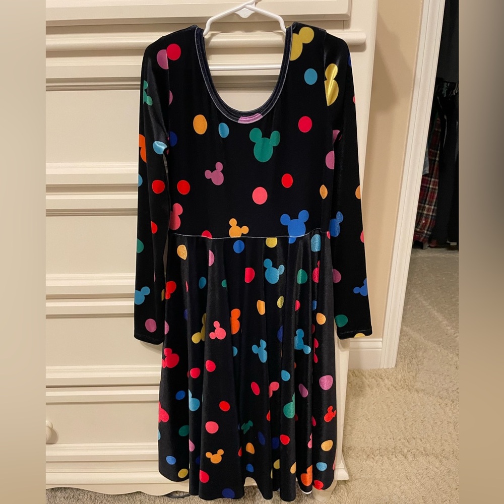 Wild rich kids velour twirl dress size 11/12 nwot